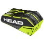 HEAD Core 6R Combi, Borsa per Racchetta Unisex Adulto, Nero/Giallo Neon