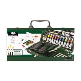 Royal & Langnickel - Set colori a olio con pennelli, in valigetta di legno