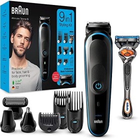 Braun MGK5280 Regolabarba Uomo, Tagliacapelli E Rifinitore Corpo, Progettato Per Durare Il Doppio*, Motore Adattivo, Confezione 