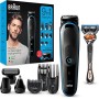 Braun MGK5280 Regolabarba Uomo, Tagliacapelli E Rifinitore Corpo, Progettato Per Durare Il Doppio*, Motore Adattivo, Confezione 