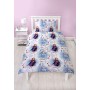 Frozen 2 - Copripiumino per letto singolo, reversibile, double-face, motivo: Anna, Elsa e Olaf, con federa, colore: Bianco