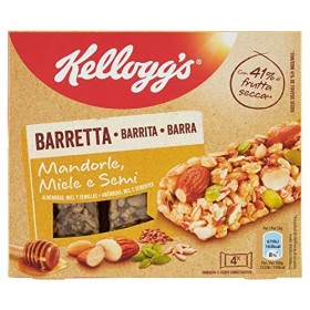 Kellogg'S Barretta Mandorle Miele e Semi, Confezione da 4 x 32g