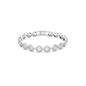 Swarovski Braccialetto Angelic, Bianco, Placcatura Rodio