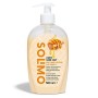 Marchio Amazon -  Solimo Sapone liquido per mani. Formula idratante al latte e al miele- Confezione da 4 (4 flaconi x 500ml)
