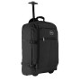 Cabin Max Lyon Black - Valigia Trolley Bagaglio a mano con ruote, 55x40x20 cm, Nero