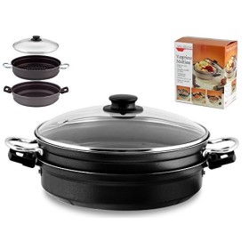 Valsecchi 465500 Vaporiera Antiaderente Multiuso cm28 Pentole e Preparazione Cucina