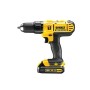 Dewalt DCD776C2-QW Trapano Avvitatore, 2 velocità a Percussione, 1.3 Ah, con Doppia Batteria in Valigetta, 18 V, Multicolore (N