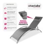 TecTake 800675 - Set di 2 Lettini Prendisole, Morbido Poggiatesta, Resistente alle Intemperie, Schienale Regolabile in 5 Posizio