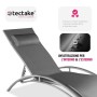 TecTake 800675 - Set di 2 Lettini Prendisole, Morbido Poggiatesta, Resistente alle Intemperie, Schienale Regolabile in 5 Posizio