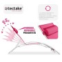 TecTake 800675 - Set di 2 Lettini Prendisole, Morbido Poggiatesta, Resistente alle Intemperie, Schienale Regolabile in 5 Posizio