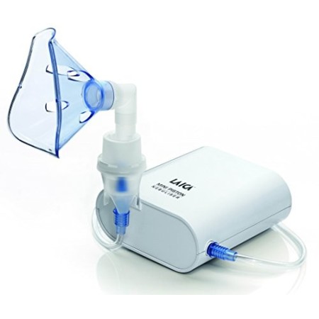 Laica Ne3001 Aerosol Mini a Pistone Portatile per Adulti e Bambini, Bianco