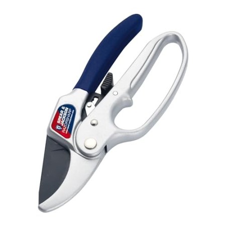 Spear & Jackson 6358RS Forbici da Potatura a Incudine, con Cricchetto e Manico Inferiore ad Anello, Gamma Razorsharp