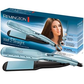 Remington Piastra Larga Wet 2 Straight, Piastre in Ceramica, Utilizzo su capelli Asciutti o Bagnati, Display LCD, da 140 a 230 G