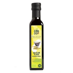 CiboCrudo Olio di Semi di Zucca Bio, Alimentare Spremuto a Freddo, Austriaco, Puro e Naturale al 100%, Naturalmente Privo di Glu