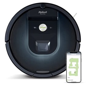 iRobot Roomba 981 Robot aspirapolvere WiFi, Power-Lifting, 2 spazzole in gomma multi-superficie, Adatto per peli, Tecnologia Dir