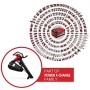 Einhell Aspiratore per Foglie a Batteria Ge-Cl 36/230 Li-Solo Power X-Change (2X 18 V, Ioni di Litio, Interruttore Turbo, Tubo A