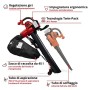 Einhell Aspiratore per Foglie a Batteria Ge-Cl 36/230 Li-Solo Power X-Change (2X 18 V, Ioni di Litio, Interruttore Turbo, Tubo A