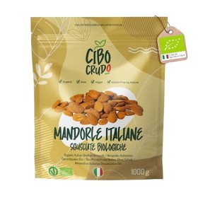 CiboCrudo Mandorle Sgusciate Biologiche di Sicilia –1500gr – Frutta Secca Bio Cruda, Mandorle non Tostate ed Essiccate Delic