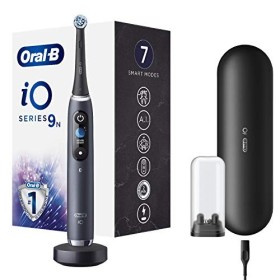 Oral-B iO - 9n Spazzolino Elettrico Ricaricabile, 1 Spazzolino Nero con Tecnologia Magnetica, Display A Colori, 1 Testina, 1 Cus