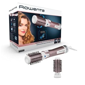 Rowenta CF9540 Brush Activ Premium Care Spazzola Rotante e Asciugante per Volume, Doppio Generatore di Ioni, con Setole Naturali