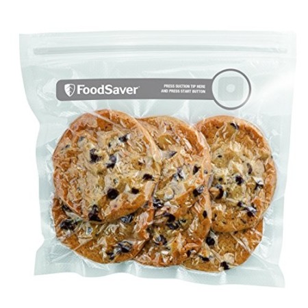 FoodSaver Sacchetti con Zip Salva Freschezza Sottovuoto, senza BPA, 26 Pezzi