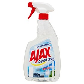 Ajax - Detersivo Crystal Clean, per Vetri, Con Ammoniaca, 100% Anti-Alone - 6 pezzi da 750 ml [4500 ml]