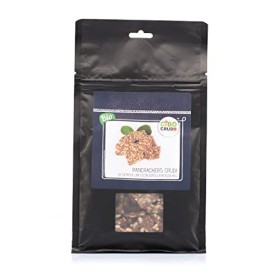 CiboCrudo PanCrackers di Semi di Lino con Cipolla Rossa Bio, Privi di Glutine per Natura, Snack, Alternativa al Pane per Spuntin
