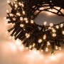 XMASKING Catena 12,5 m, 300 LED Bianco Caldo, con Giochi di Luce, Cavo Verde, luci per L'Albero di Natale, luci Natalizie