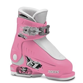 Roces Idea, Scarponi da Sci Bambino, Deep Pink/White, MP 16.0-18.5