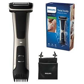 Philips BG7025/15 Bodygroom 7000 Depilatore Corpo da Uomo, Wet&Dry, Pettini Regolabili 3-11 mm, Testina 4D, Autonomia fino a 80 