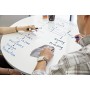 Post-it, Lavagna Cancellabile Post-it Super Sticky in Rotolo, Lavagna Adesiva da Parete, Colore Bianco,121.9 X 243.8 Cm