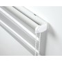 Deco Company Tapparella a doppio rullo avvolgibile, Design a strisce trasparenti e opache, Kit montaggio incluso, Bianco, 80 x 1