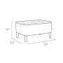 Keter Salemo Lounge Set, Set Mobili da Giardino in Rattan con Divano 2 Posti 2 Poltrone e Tavolino Porta Cuscini, Grafite