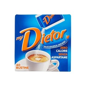 Dietor - My Dietor Dolcificante 12 Box da 40 Bustine, Senza Glutine, 100% Made in Italy