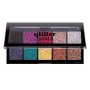 NYX Professional Make Up Glitter Goals Palette Ombretti, 10 Colori in Crema, Finish Glitter - 50 Gr