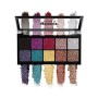 NYX Professional Make Up Glitter Goals Palette Ombretti, 10 Colori in Crema, Finish Glitter - 50 Gr