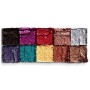 NYX Professional Make Up Glitter Goals Palette Ombretti, 10 Colori in Crema, Finish Glitter - 50 Gr