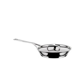 Alessi Pots&Pans Padella a Manico Lungo, Acciaio Inossidabile, Argento, 20 cm