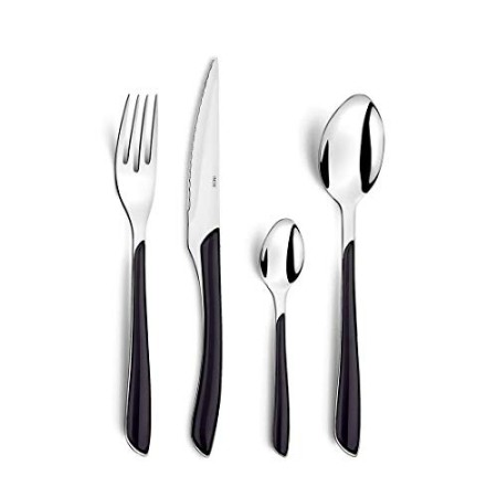 Amefa, Set di 24 posate, colore: Nero
