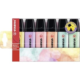 Evidenziatore - STABILO BOSS ORIGINAL Pastel - Astuccio da 6 - Colori assortiti