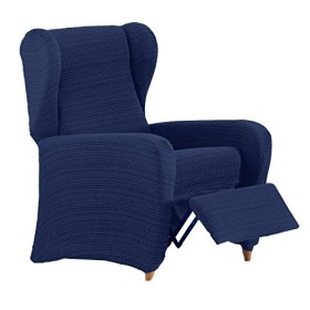 Eysa Aquiles Copripoltrona Elastico Relax, Poliestere-Cotone, Blu, 37x29x5 cm