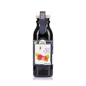 CiboCrudo Aceto di Mele Crudo Biologico, Integrale, Non Pastorizzato, Non Filtrato, Con Madre, Conserva i Naturali Benefici Graz