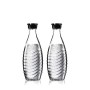 Sodastream 1047200490, Caraffe in vetro per gasatore d'acqua, compatibile con Crystal & Penguin, 0.615 L x 2 pezzi
