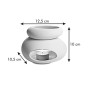 Tescoma 906832.11 Fancy Home Diffusore di Aromi, Ceramica Smaltata, Bianco, 1 Pezzo