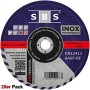 SBS - 25 dischi da taglio in acciaio inox, 230 x 2,0 mm, flessibili, per metallo