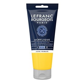 Lefranc Bourgeois Fine Acrylic - Colore Acrilico, 80 ml, Giallo Primario