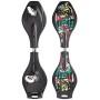 SULOV Unisex-Youth snakeboard-5 Dream Wave Board, Colore Nero/Giallo, Taglia Unica