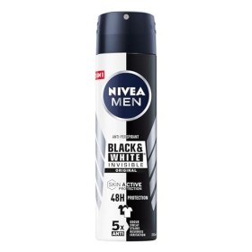 Nivea Men Black & White Invisible Original Deodorante Uomo Spray, in Confezione da 6 x 150 ml, Antialoni, Anti-Traspirante Fresc