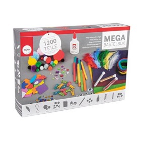Rayher 69082000 Kit per lavoretti creativi, set bricolage, diversi materiali, Multicolore, 1200 pz.