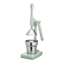 Kitchen Craft Living Nostalgia-Spremiagrumi Manuale con Braccio a Leva, Colore: Salvia Inglese, Alluminio, 26 x 13 x 41.5 cm